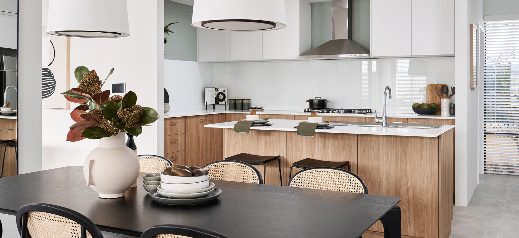 kitchen and dining image of Pembrooke, 4x2 new home design from Homebuyers Centre Perth