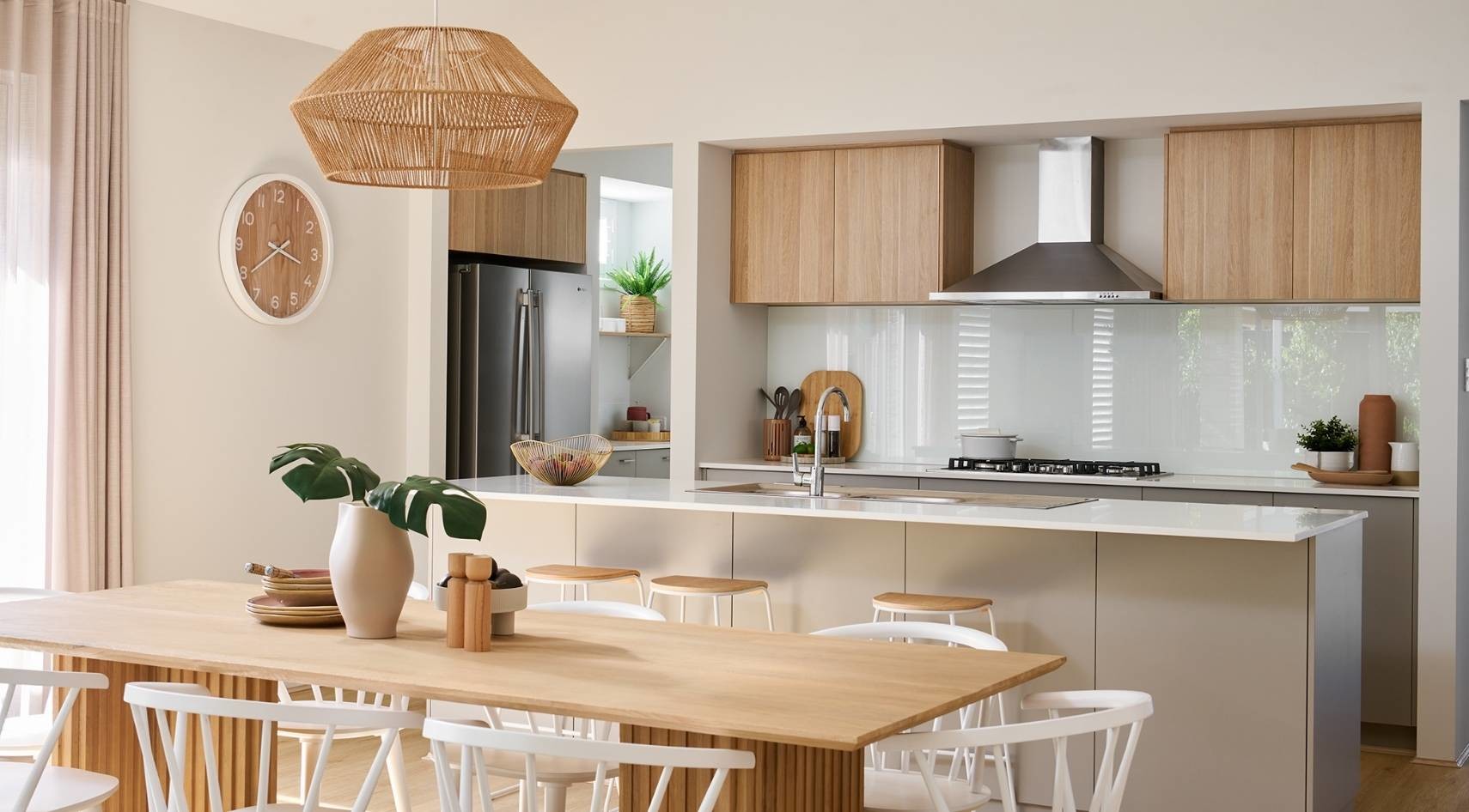 image of interior of a house showcasing living and dining area representing the possibilities of owning a first home with the first home owners grant wa and built by wa home builder homebuyers centre.